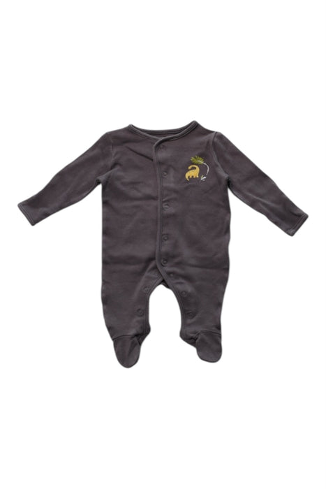 A Grey Onesies from Mamas & Papas in size 0-3M for boy. (Front View)