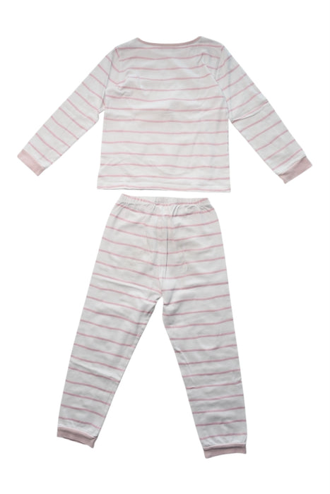 A Pink Pyjama Sets from The Little White Company in size 5T for girl. (Back View)