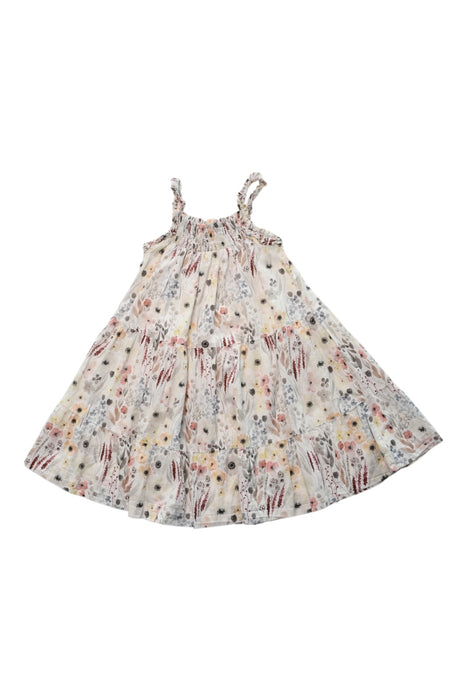 A Multicolour Sleeveless Dresses from Copenhagen Delights in size 6T for girl. (Front View)