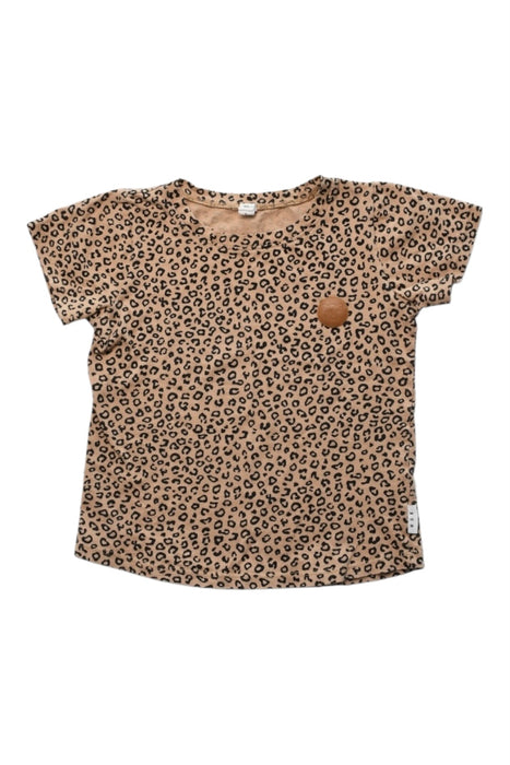 A Beige Short Sleeve T Shirts from Huxbaby in size 7Y for girl. (Front View)