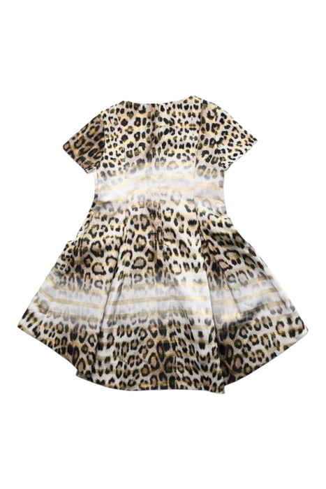 A Multicolour Short Sleeve Dresses from Roberto Cavalli in size 8Y for girl. (Back View)