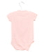 A Pink Short Sleeve Bodysuits from Seed in size 3-6M for girl. (Back View)