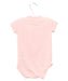 A Pink Short Sleeve Bodysuits from Seed in size 3-6M for girl. (Back View)