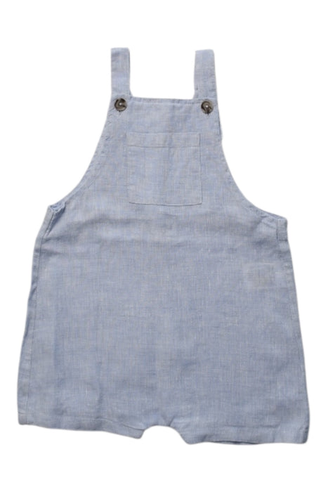 A Blue Overall Shorts from Seed in size 12-18M for boy. (Front View)