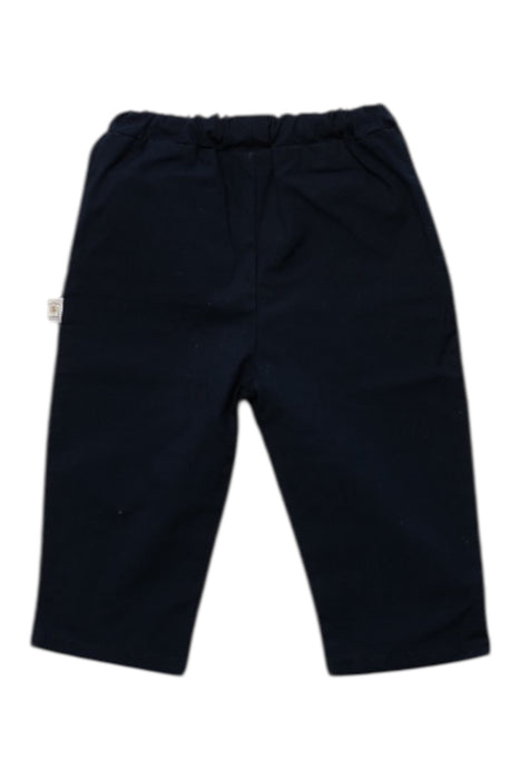 A Navy Casual Pants from Filobio in size 6-12M for boy. (Back View)