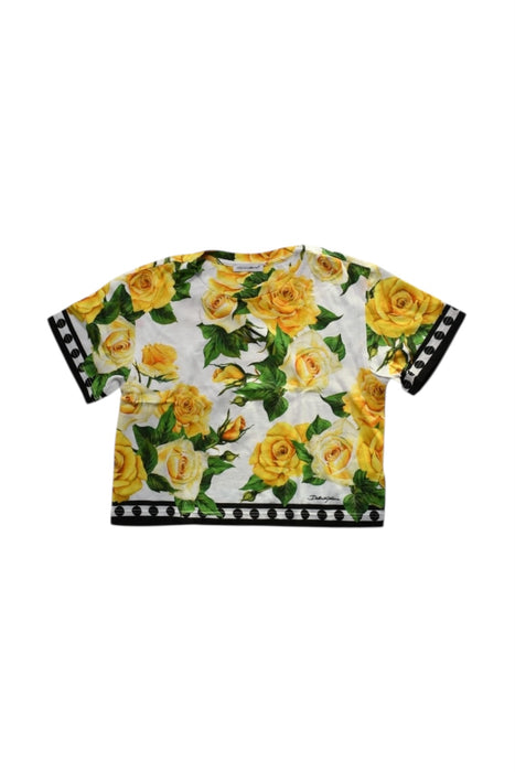 A Multicolour Short Sleeve Tops from Dolce & Gabbana in size 4T for girl. (Front View)
