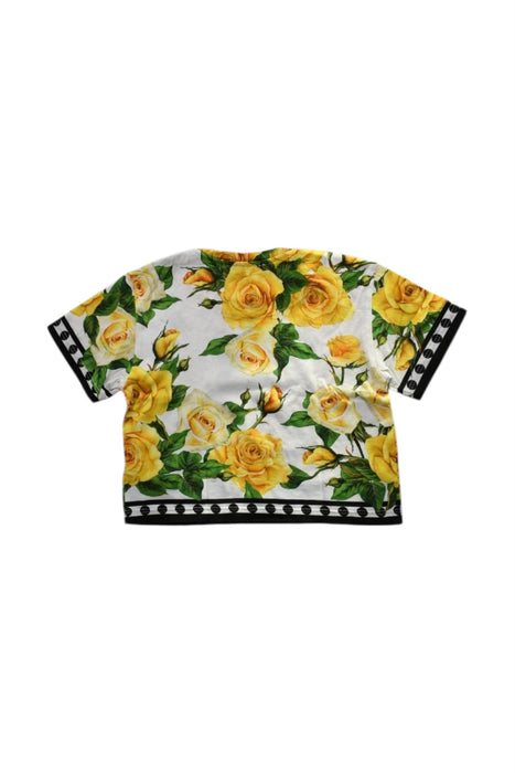 A Multicolour Short Sleeve Tops from Dolce & Gabbana in size 4T for girl. (Back View)