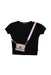 A Black Short Sleeve Tops from Aigner in size 4T for girl. (Front View)