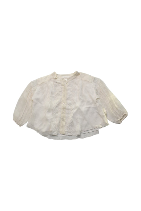 A White Long Sleeve Shirts from Chloe in size 2T for girl. (Front View)