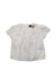 A White Short Sleeve Tops from Young Versace in size 5T for girl. (Front View)