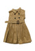 A Beige Sleeveless Dresses from Burberry in size 4T for girl. (Front View)
