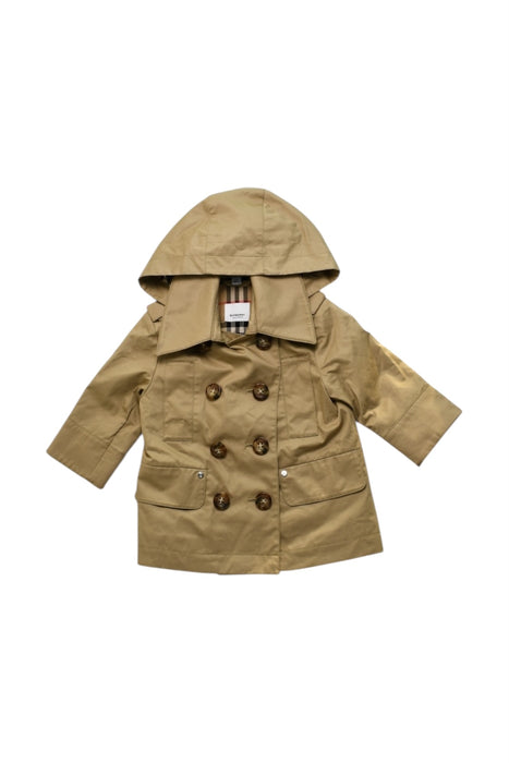 A Beige Coats from Burberry in size 12-18M for neutral. (Front View)