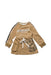 A Beige Long Sleeve Dresses from Burberry in size 3T for girl. (Front View)