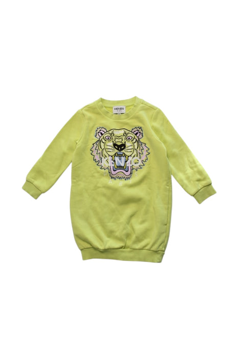 A Yellow Sweater Dresses from Kenzo in size 3T for girl. (Front View)