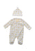A White Onesies from Jojo Maman Bébé in size 0-3M for girl. (Back View)