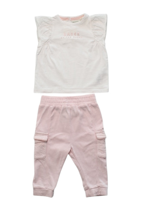 A White Pants Sets from Baker by Ted Baker in size 3-6M for girl. (Front View)