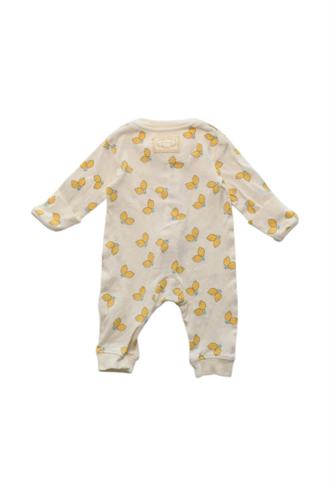 A White Long Sleeve Rompers from Jojo Maman Bébé in size 0-3M for neutral. (Back View)