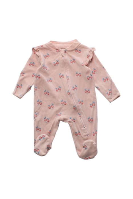 A Pink Onesies from Jojo Maman Bébé in size 0-3M for girl. (Front View)