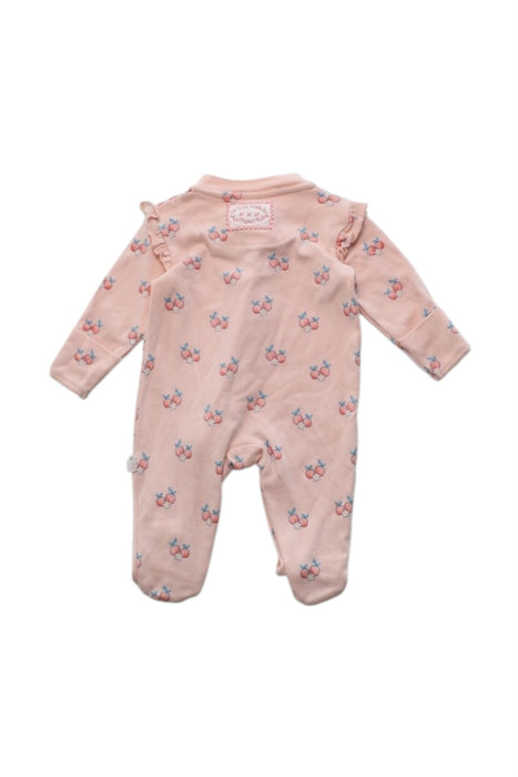 A Pink Onesies from Jojo Maman Bébé in size 0-3M for girl. (Back View)