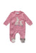 A Pink Onesies from Jojo Maman Bébé in size 0-3M for girl. (Front View)