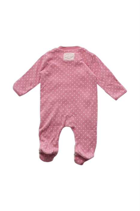 A Pink Onesies from Jojo Maman Bébé in size 0-3M for girl. (Back View)