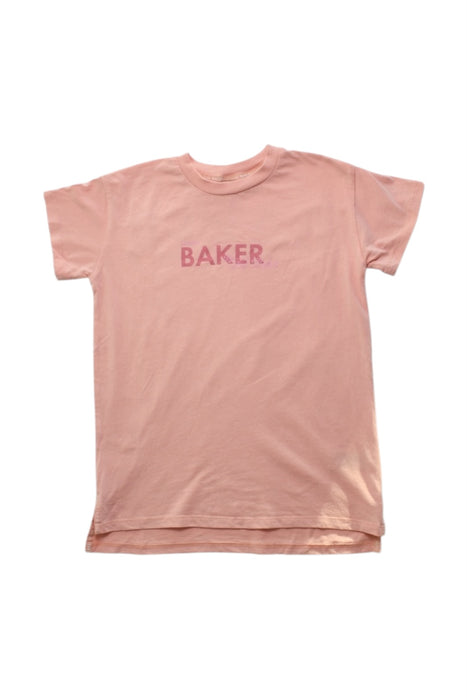 A Pink Short Sleeve T Shirts from Baker by Ted Baker in size 8Y for girl. (Front View)