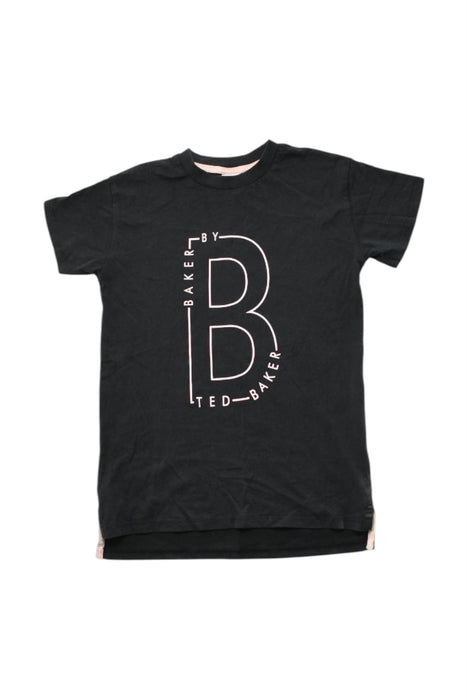 A Black Short Sleeve T Shirts from Baker by Ted Baker in size 8Y for girl. (Front View)