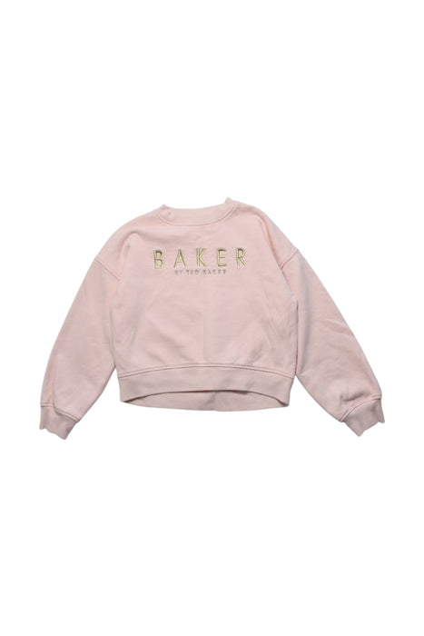 A Pink Crewneck Sweatshirts from Baker by Ted Baker in size 9Y for girl. (Front View)