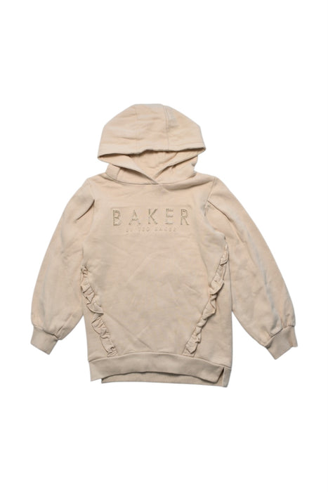 A Beige Hooded Sweatshirts from Baker by Ted Baker in size 8Y for girl. (Front View)