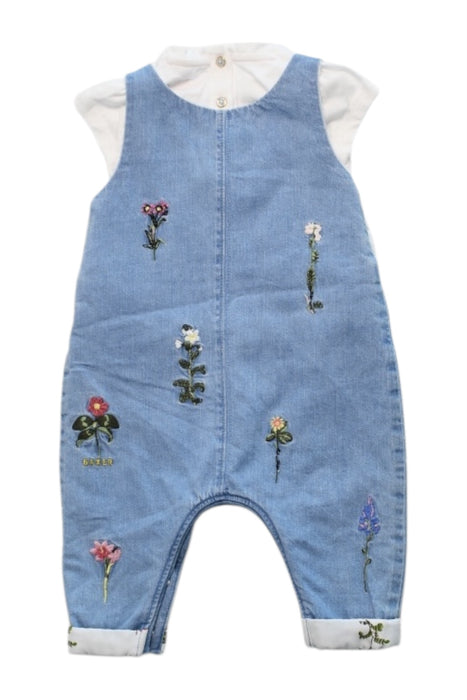 A Blue Long Overalls from Baker by Ted Baker in size 3-6M for girl. (Back View)