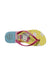 A Multicolour Flip Flops from Havaianas in size 7Y for girl. (Back View)