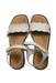 A White Sandals from Pablosky in size 7Y for girl. (Front View)