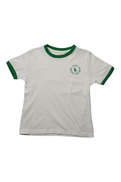 A White Short Sleeve T Shirts from Polo Ralph Lauren in size 5T for neutral. (Front View)