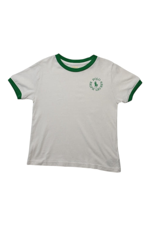 A White Short Sleeve T Shirts from Polo Ralph Lauren in size 5T for neutral. (Front View)