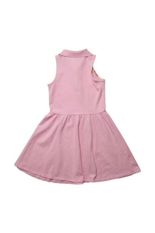 A Pink Sleeveless Dresses from Polo Ralph Lauren in size 6T for girl. (Back View)