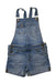 A Blue Overall Shorts from Lucky Brand in size 7Y for girl. (Front View)
