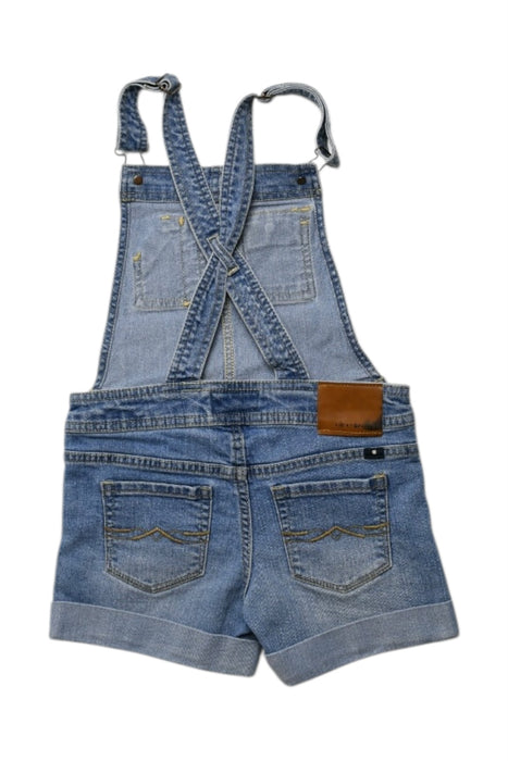 A Blue Overall Shorts from Lucky Brand in size 7Y for girl. (Back View)