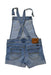 A Blue Overall Shorts from Lucky Brand in size 7Y for girl. (Back View)