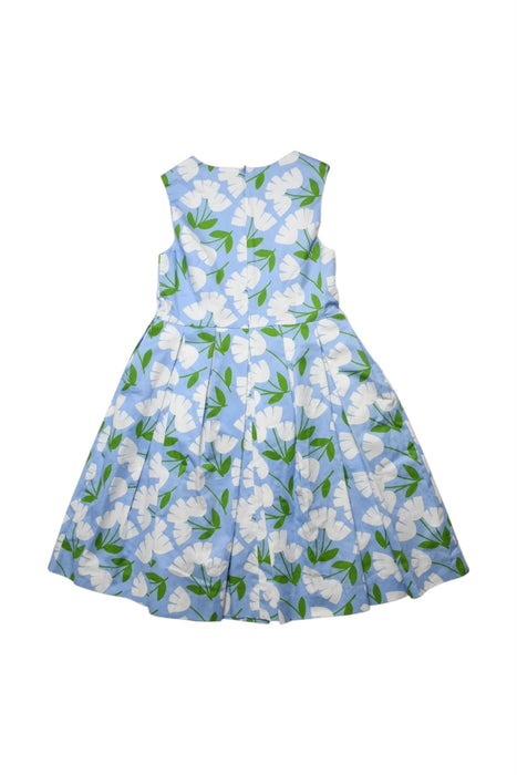A Blue Sleeveless Dresses from Jacadi in size 10Y for girl. (Back View)