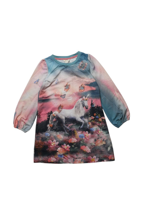 A Multicolour Long Sleeve Dresses from Monsoon in size 8Y for girl. (Front View)