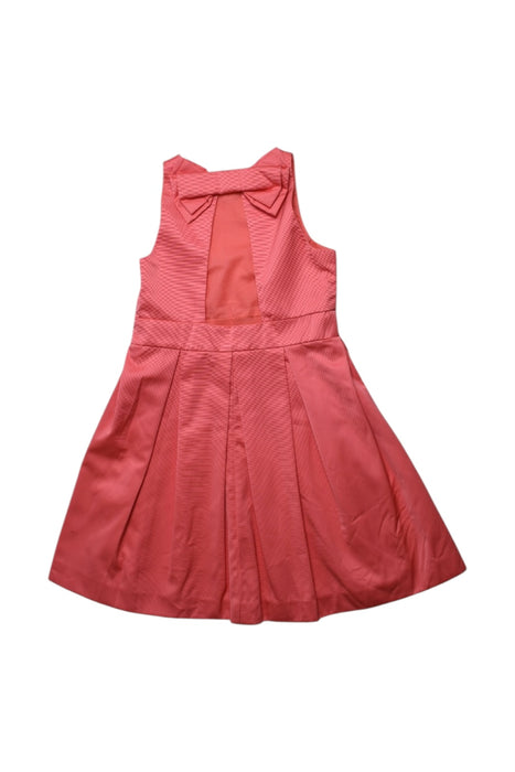 A Red Sleeveless Dresses from Jacadi in size 8Y for girl. (Back View)
