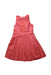 A Red Sleeveless Dresses from Jacadi in size 8Y for girl. (Back View)
