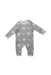 A Grey Long Sleeve Rompers from The Little White Company in size Newborn for neutral. (Front View)