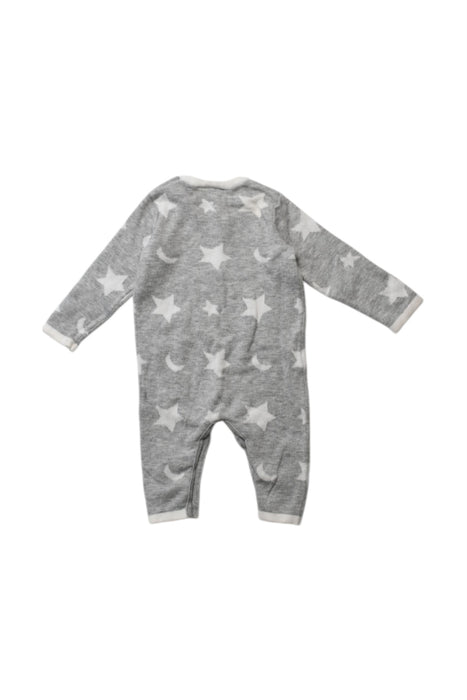 A Grey Long Sleeve Rompers from The Little White Company in size Newborn for neutral. (Back View)