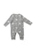 A Grey Long Sleeve Rompers from The Little White Company in size Newborn for neutral. (Back View)