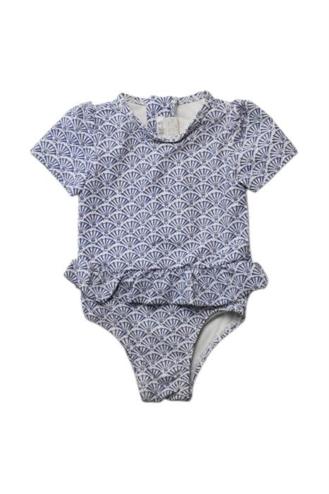 A Blue Swimsuits from Mamas & Papas in size 3-6M for girl. (Front View)