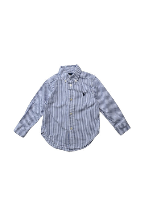 A Blue Long Sleeve Shirts from Ralph Lauren in size 2T for boy. (Front View)