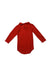 A Red Long Sleeve Bodysuits from Petit Bateau in size 12-18M for neutral. (Back View)