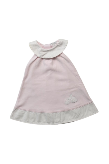 A Pink Sleeveless Dresses from Kissy Kissy in size 3-6M for girl. (Front View)