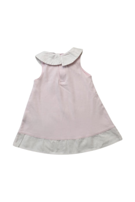 A Pink Sleeveless Dresses from Kissy Kissy in size 3-6M for girl. (Back View)
